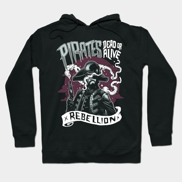 Pirates Hoodie by Dark Planet Tees